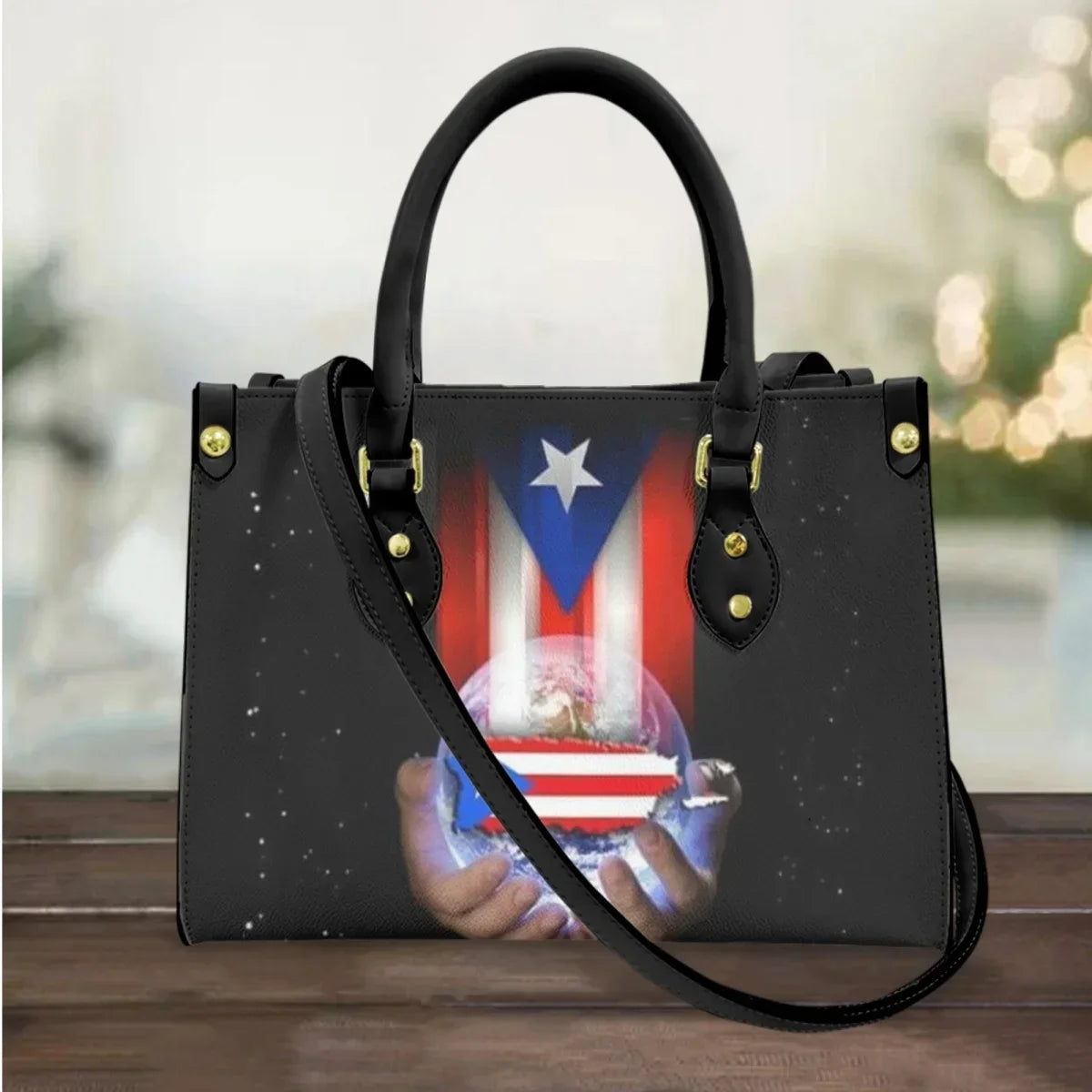 I Love Puerto Rico Design Casual Handbags Totes