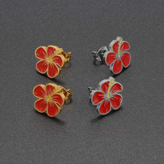 SS  Stud Earring  Flowers