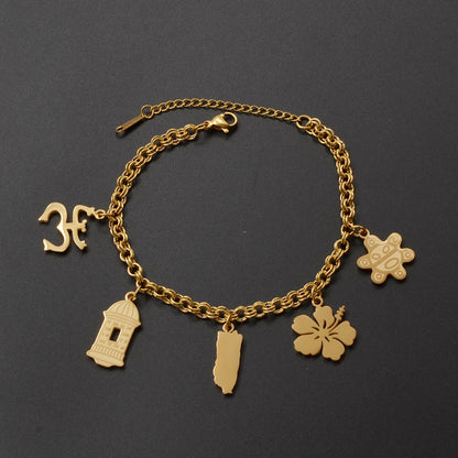 Puerto Rico Bracelets Traditional Symbol
