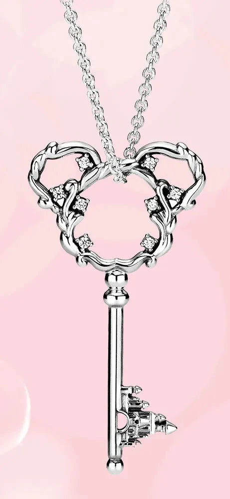 Pendant Fantasyland Castle Key Necklace Charms