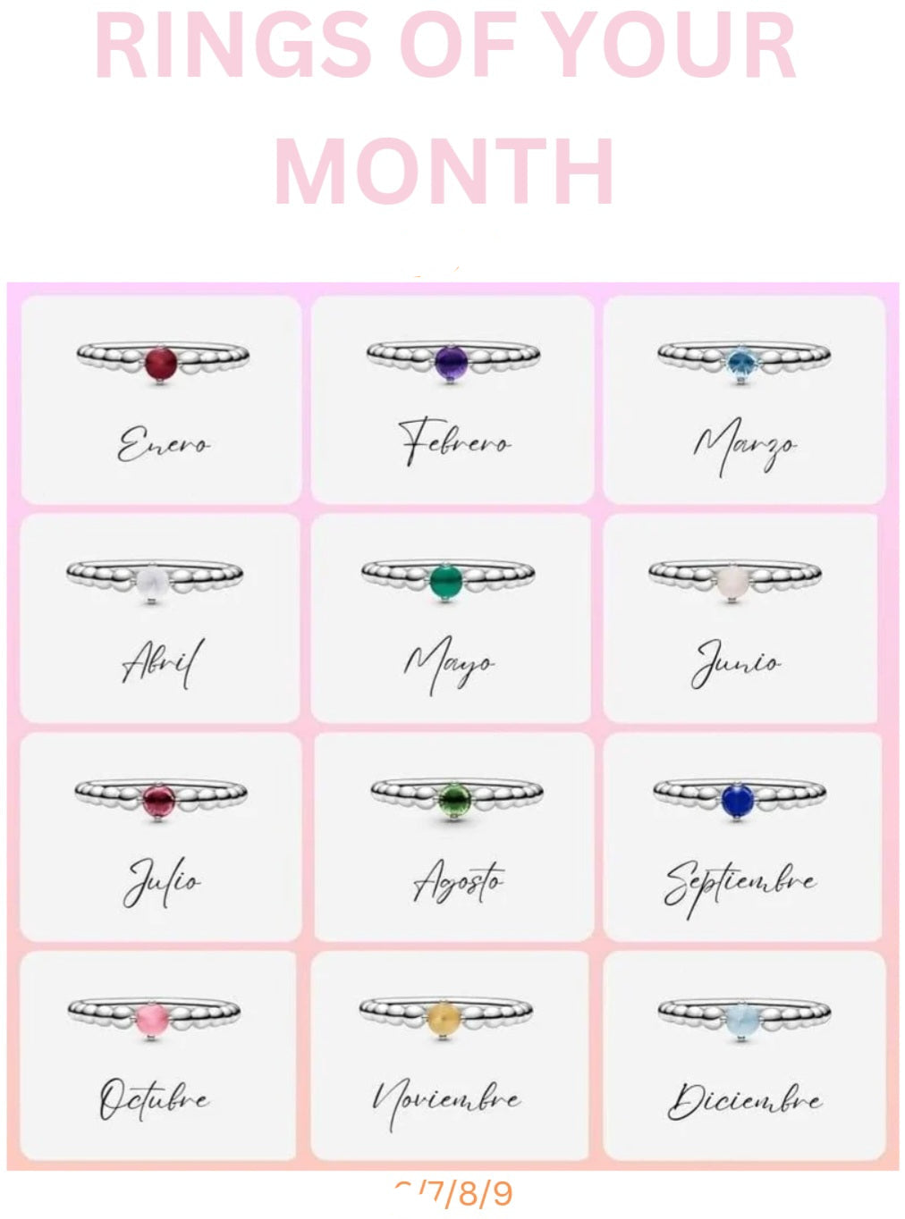 S925 CASUAL RING OF THE MONTH