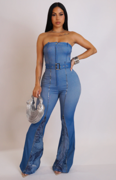 Better For Me Jumpsuit - Blue