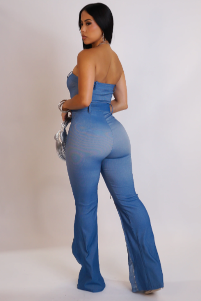 Better For Me Jumpsuit - Blue
