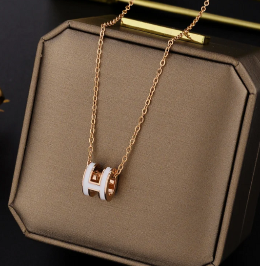 EJ Luury Titanium Steel Gold Plating Necklace