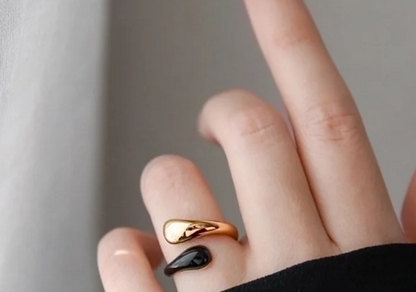 EJ Minimalist Color Block Stainless Steel Rings In Bulk