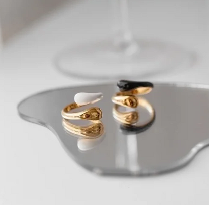 EJ Minimalist Color Block Stainless Steel Rings In Bulk