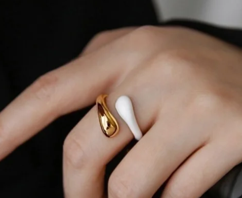 EJ Minimalist Color Block Stainless Steel Rings In Bulk