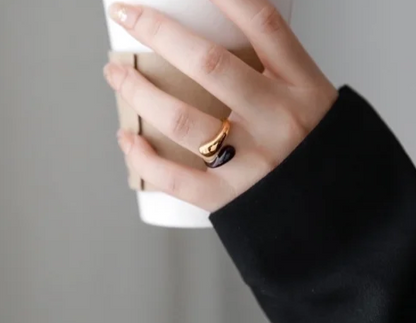 EJ Minimalist Color Block Stainless Steel Rings In Bulk