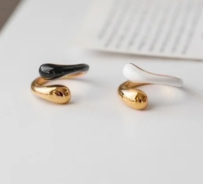 EJ Minimalist Color Block Stainless Steel Rings In Bulk