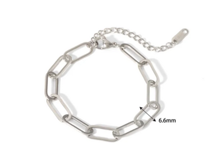 EJ Stainless Steel 18k Gold Plated  Solid Color Bracelets Necklace