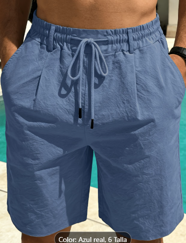 Pantalones Cortos de Lino para Hombre