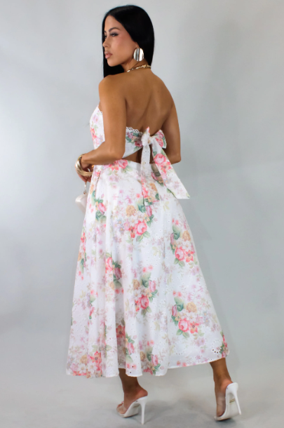 Make Me Yours Midi Dress - White