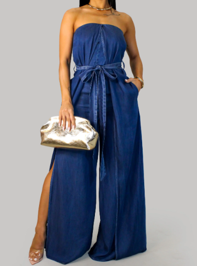 Casual Jumpsuit - Denim