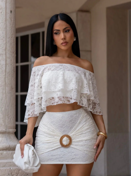 Playful Mirage Skirt Set