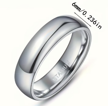 Anillo de acero de titanio para hombre