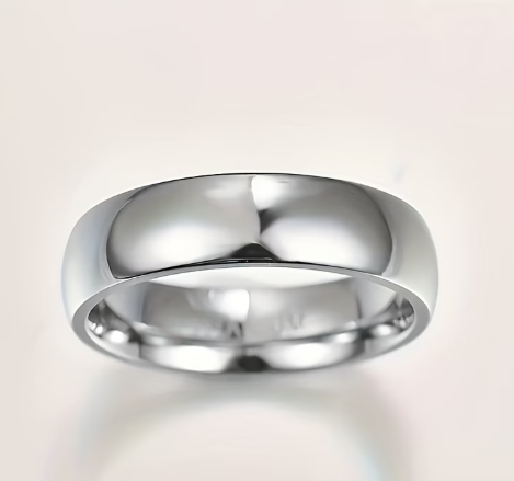 Anillo de acero de titanio para hombre