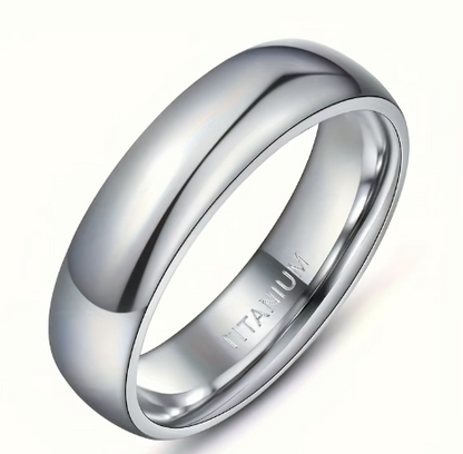 Anillo de acero de titanio para hombre