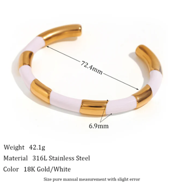 Minimalist 18K Gold Plated Stainless Steel Bracelets