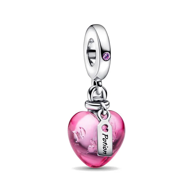 New 925 Silver plated Charm Bead Fit Original Pandora Bracelet