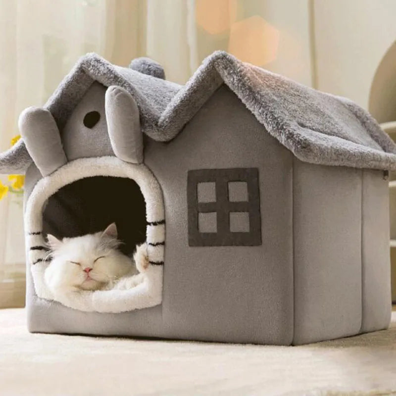 Double Roof Cat's Nest, Four Seasons Universal House, Small Dog Bed