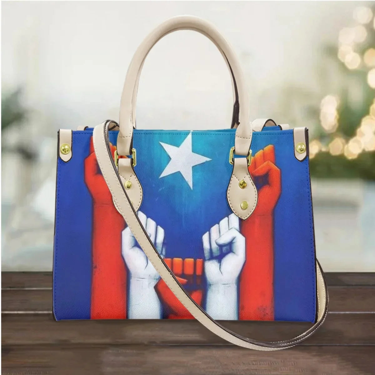 I Love Puerto Rico Design Casual Handbags Totes