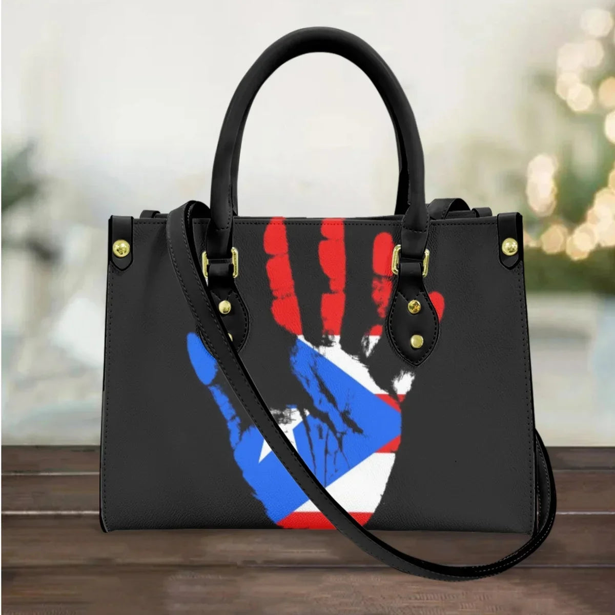 I Love Puerto Rico Design Casual Handbags Totes