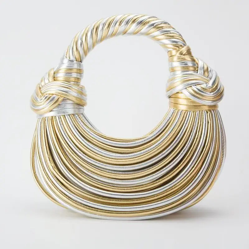 Luxury Designer Brand Handwoven Noodle Bags Rope
