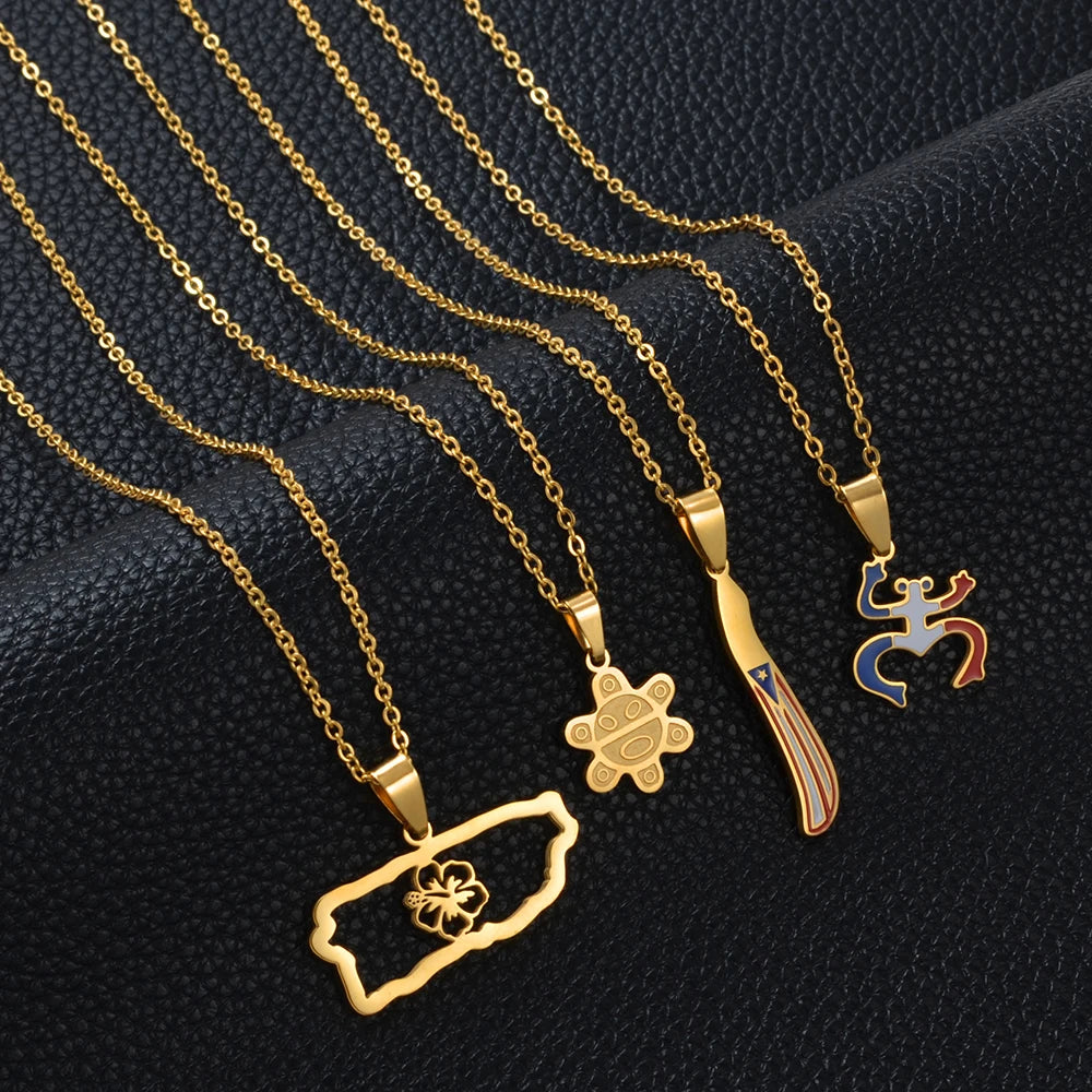 Puerto Rico  Traditional Symbol Necklaces
