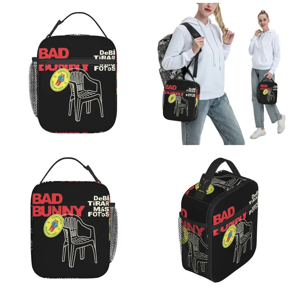 Bad Bunny DTMF Debi Tirar Mas Fotos Insulated Lunch Tote Bag