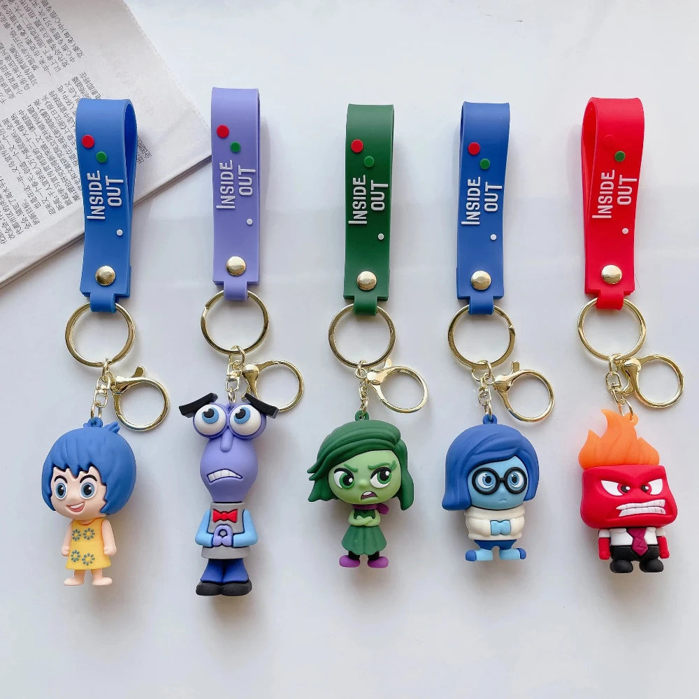 Disney Inside Out Keychains Cartoon