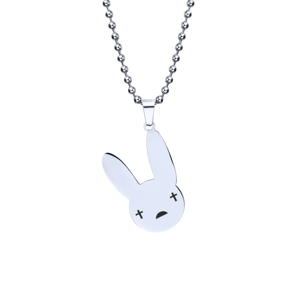 Bad Bunny Stainless Steel Bangle Bracelets / Necklace  Unisex  Wrist Band