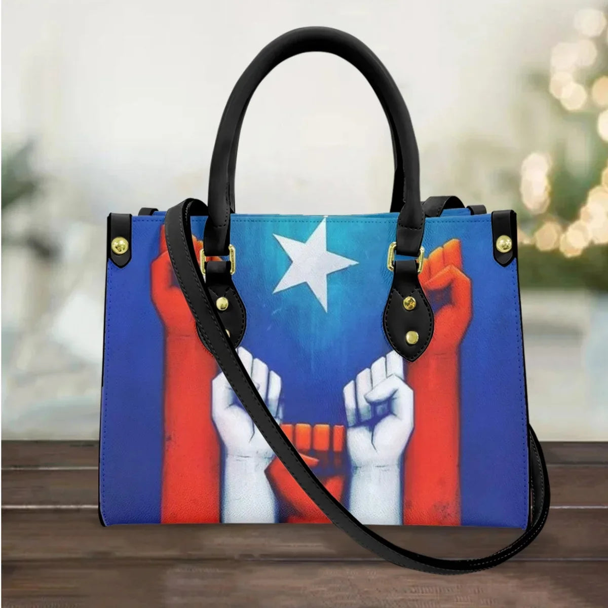 I Love Puerto Rico Design Casual Handbags Totes