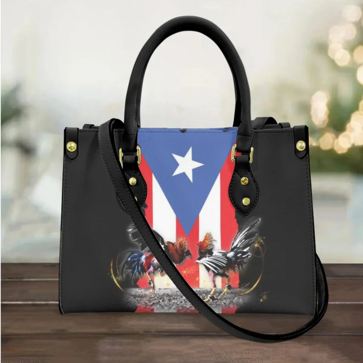 I Love Puerto Rico Design Casual Handbags Totes