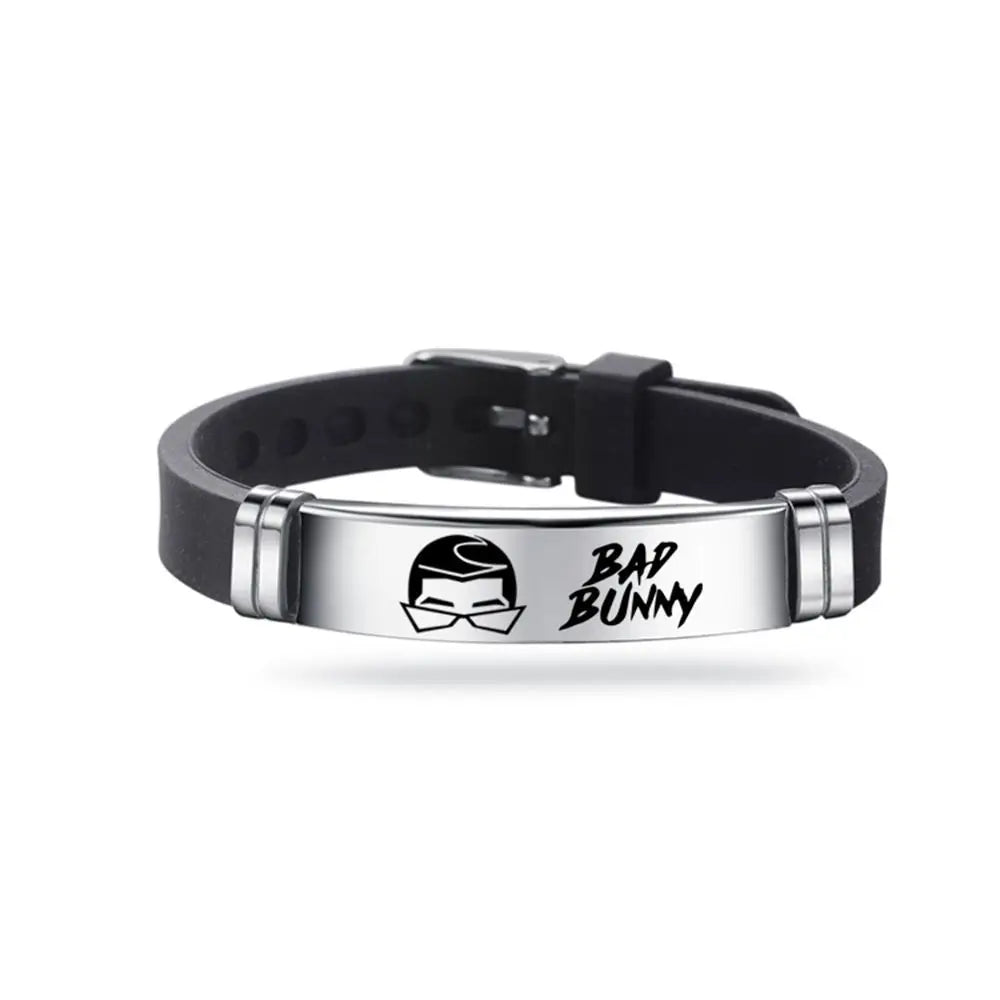 Bad Bunny Stainless Steel Bangle Bracelets / Necklace  Unisex  Wrist Band