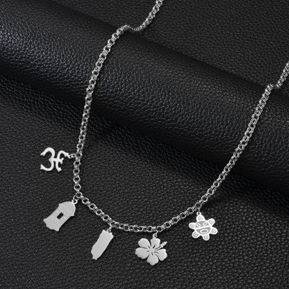 Puerto Rico  Traditional Symbol PR Hibiscus Necklaces