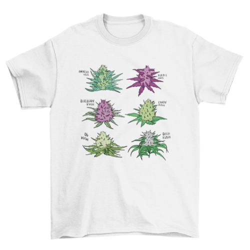 Cannabis Strain Set T-shirt