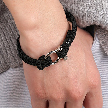 Anchor Style Braided Rope Bracelet