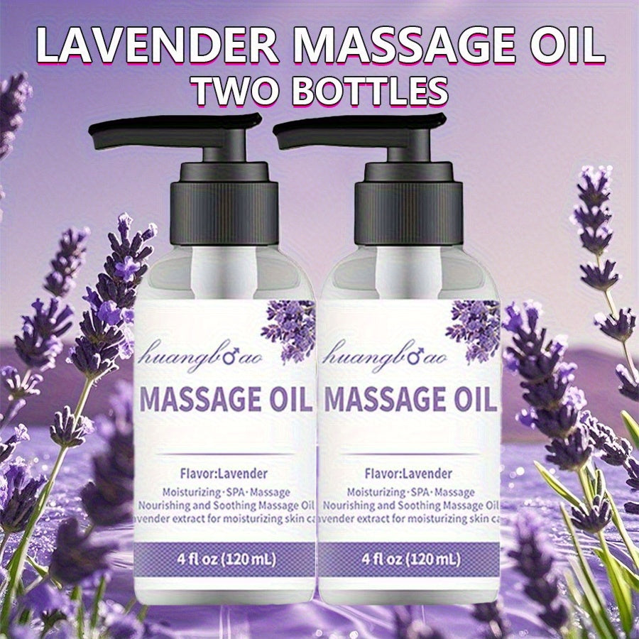 Lavender& Jojoba Body Massage Oil  Bundle- Deep Moisturizing Nourishing Skincare