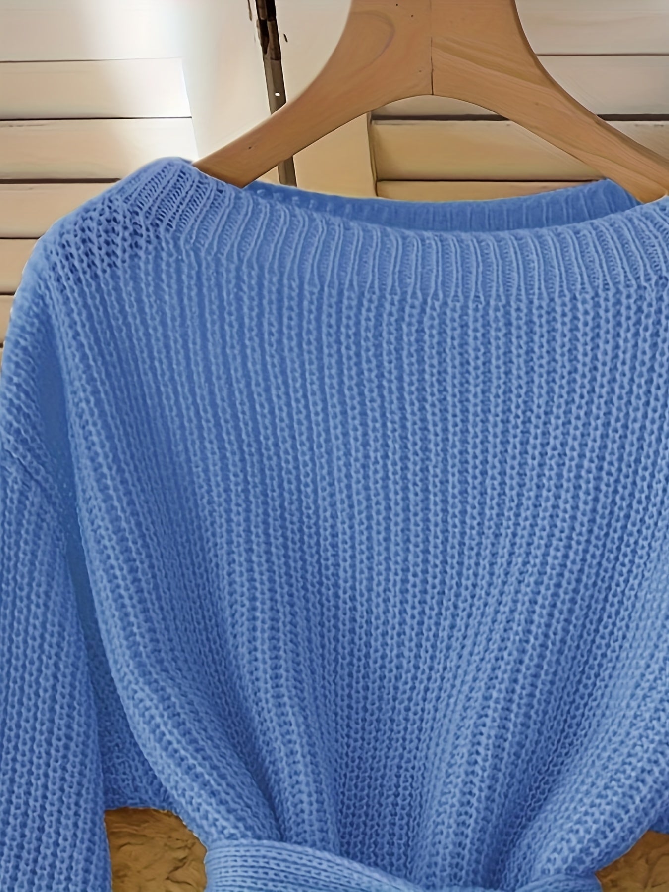 Chic Elegant Knitwear  Mustard Yellow Loose Fit Sweater