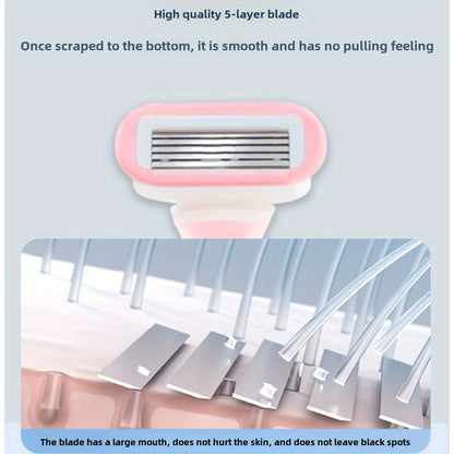5pcs  Razor Set, Five-Blade Mini Scalp Shave