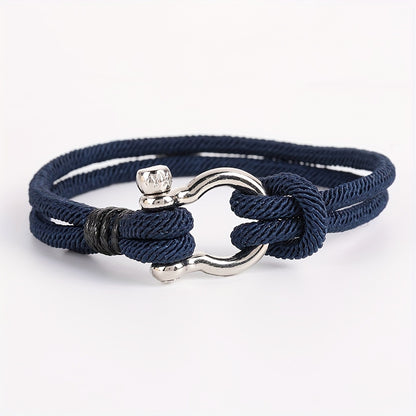 Anchor Style Braided Rope Bracelet
