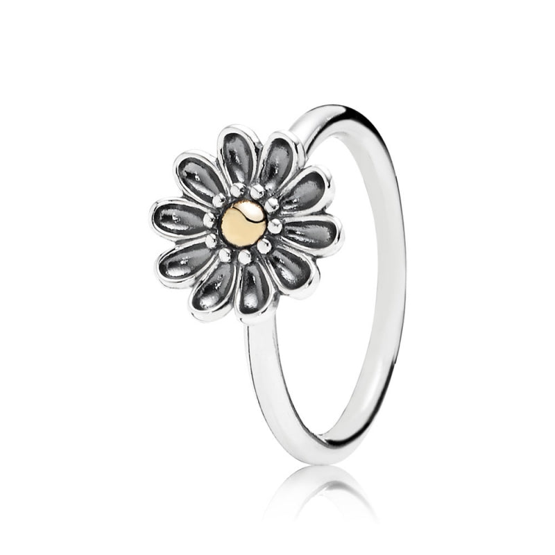 DAISY Genuine Two Tone Silver Gold  Ring
