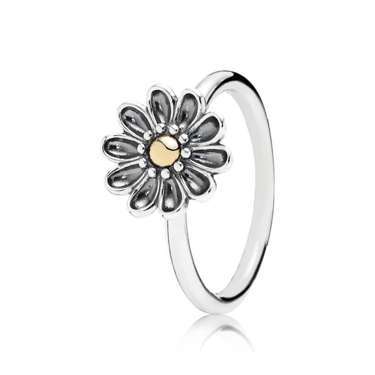 DAISY Genuine Two Tone Silver Gold  Ring