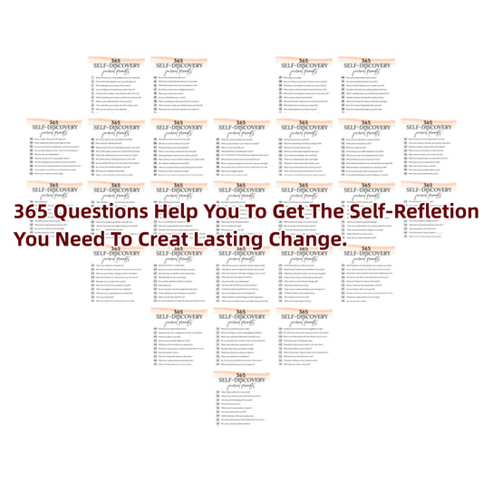 365 Self-Discovery Journal Prompts for Personal Improvement and Development, English/Spanish Language, 8.3*5.5 inch Size, Includes 365 Questions