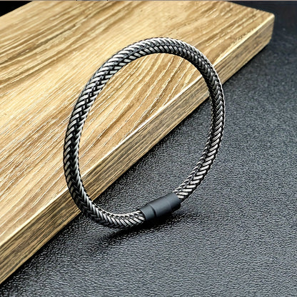Braided Bracelet with Magnetic Clasp