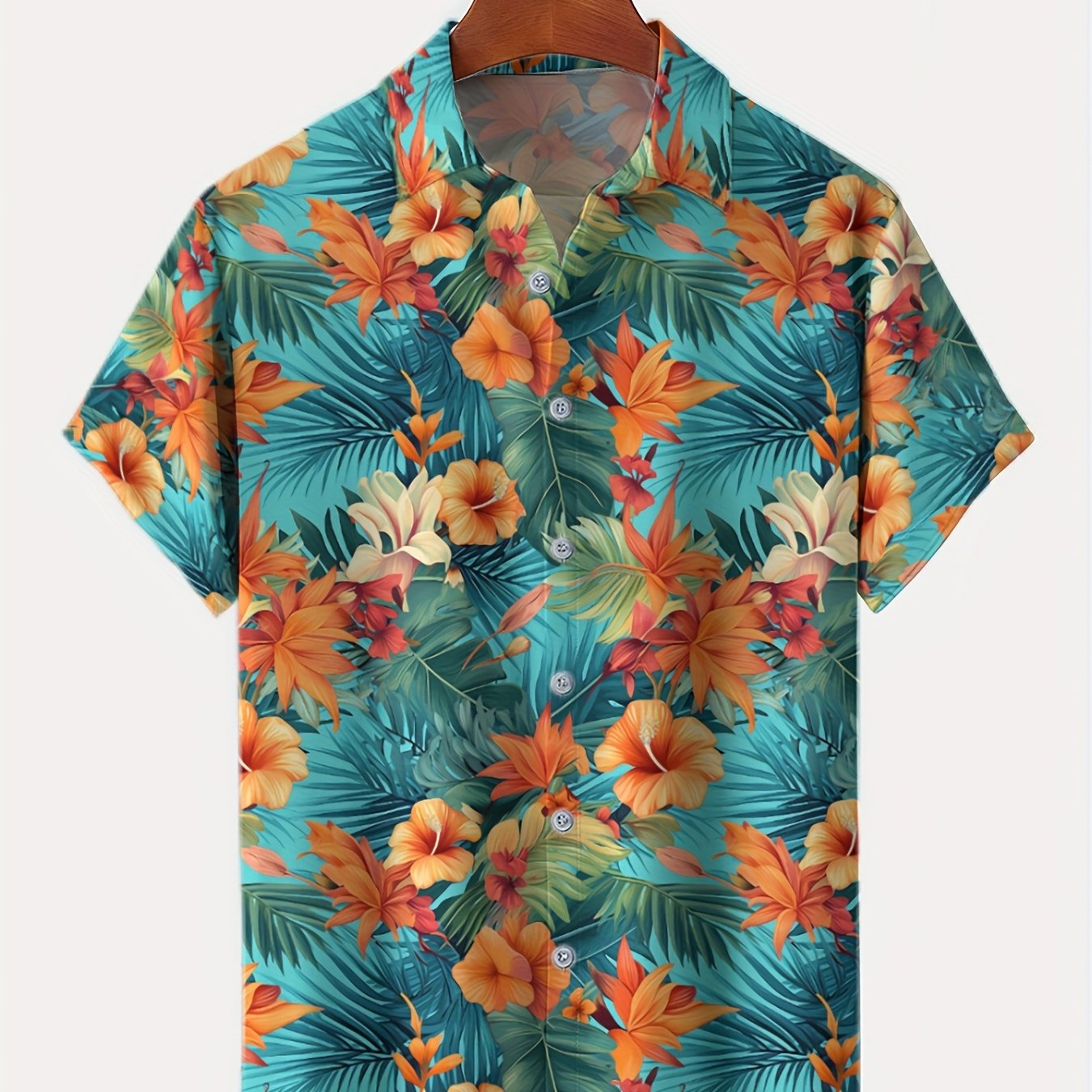 Palm Tree-style Short-sleeved Shirt