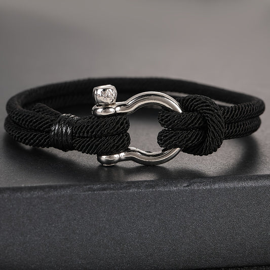 Anchor Style Braided Rope Bracelet