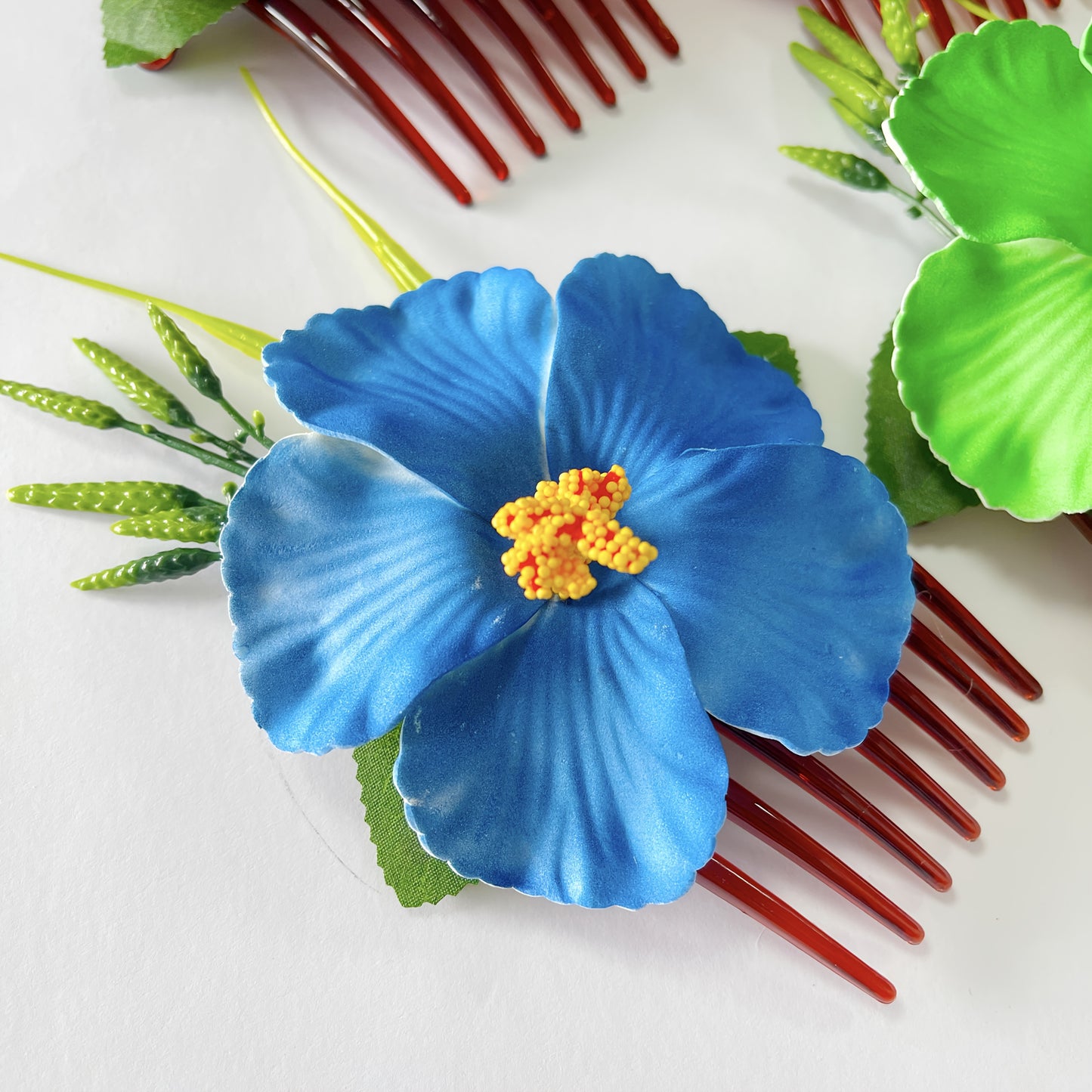 New Style Artificial Flower Long Hair Comb Hair Accessory