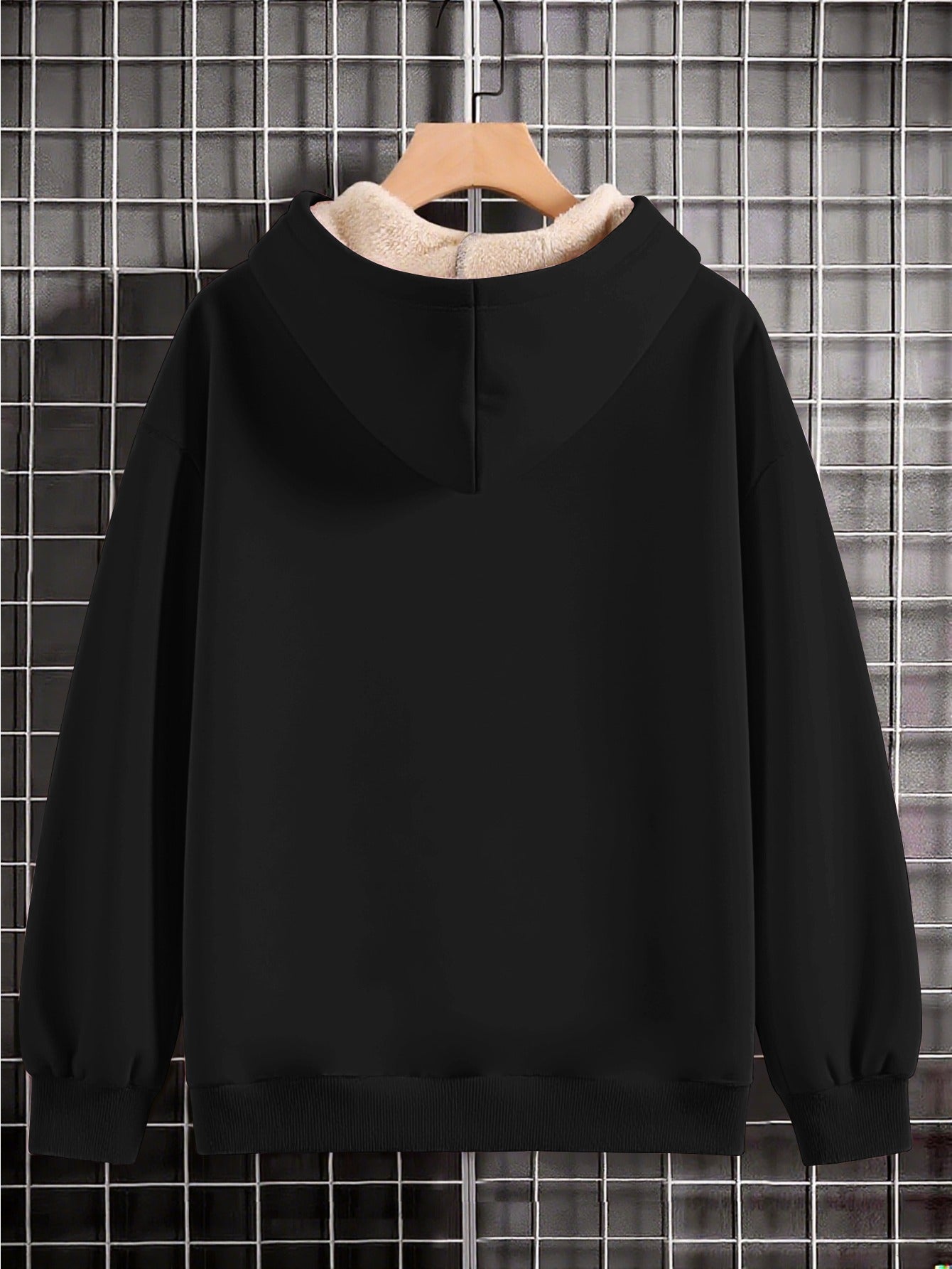 Thick Fleece-Lined Hooded Sweatshirt