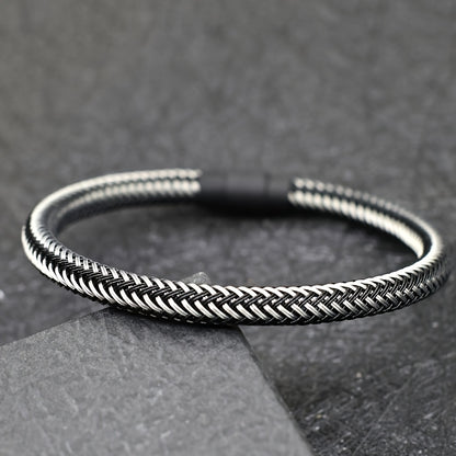 Braided Bracelet with Magnetic Clasp